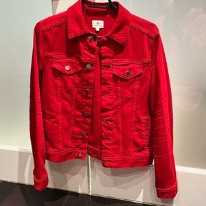 Adriano Goldshmied. Red jean jacket. Size small